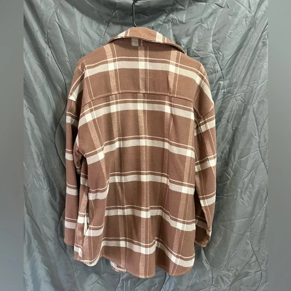 Plaid button down wool jacket - Picture 3 of 4